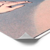 ハンドパペットウルフビクトリアンヴィンテージChiaroscuro ポスター (角)