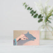 ハンドパペットウルフビクトリアンヴィンテージChiaroscuro 名刺 (スタンド正面)