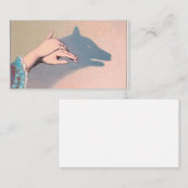 ハンドパペットウルフビクトリアンヴィンテージChiaroscuro 名刺 (正面/裏面)