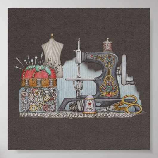 ハンドパワー裁縫機 ポスター (正面)