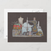 ハンドパワー裁縫機 ポストカード (正面/裏面)