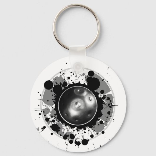 ハンドパン楽器 キーホルダー (正面)