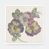 ハンドパ絵を描ンシーのカクテルナプキンとアンティーク-G スタンダードランチョンナプキン (正面)