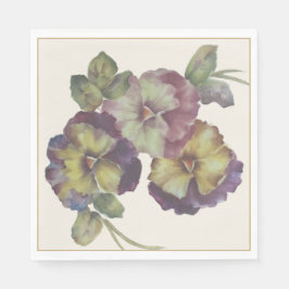 ハンドパ絵を描ンシーのカクテルナプキンとアンティーク-G スタンダードランチョンナプキン