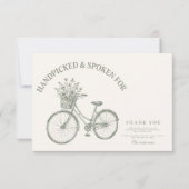 ハンドピックフローラ自転車シャワー サンキューカード (正面)