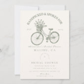 ハンドピックフローラ自転車シャワー 招待状 (正面)
