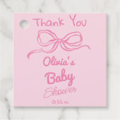 ハンドピ書ック弓ベビー女子シャワー フェイバータグ (正面)