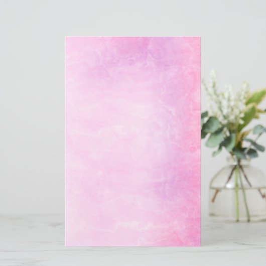 ハンドピ絵を描エレガントンク大理石 便箋 (スタンド正面)