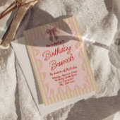 ハンドピ絵を描ンククボウフレーム誕生日ブランチ 招待状