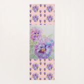 ハンドピ絵を描ンクパンジーフローラヨガマット ヨガマット (裏面)