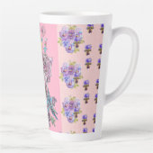 ハンドピ絵を描ンクブルーブジーフローララテマグ カフェラテマグ (右)