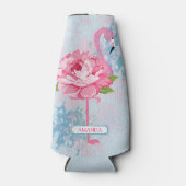 ハンドピ色彩の鮮やかックフラミンゴ ボトルクーラー (正面)