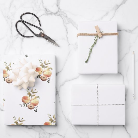 ハンドピ色彩の鮮やかーチとクリームラッピング紙 ラッピングペーパーシート (正面)