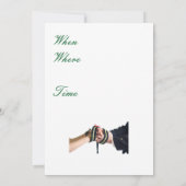 ハンドファスティンググリーンの招待状 招待状 (裏面)