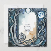 ハンドファスティング招待状 ドルイド ケルト ウィカ ムーン 招待状 (裏面)