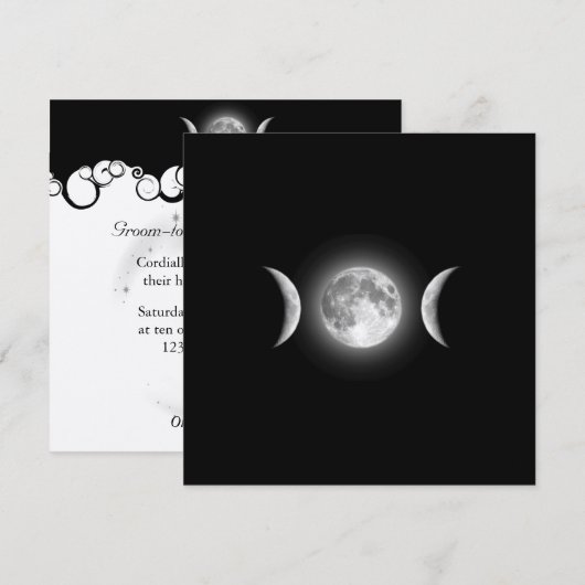 ハンドファスティング 招待状 (正面/裏面)