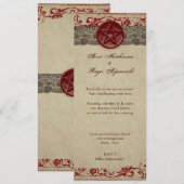 ハンドファスティング 招待状 (正面/裏面)