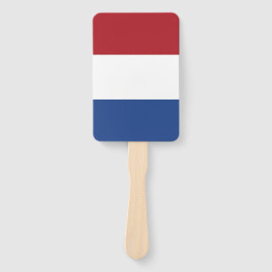 ハンドファンとオランダのフラグのセット ハンドファン