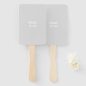 ハンドファンによるデザインのアップロード ハンドファン (正面&裏面)