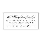 ハンドファ書イミリー名とカスタム差出人住所 ラバースタンプ (インプリント)