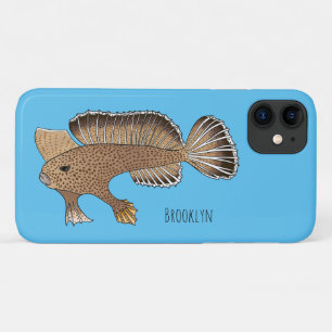 ハンドフィッシュのキャラクターイラスト iPhone 11 ケース