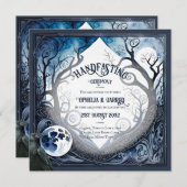 ハンドフェスト招待状ドロイドセルティックウィッカムーン 招待状 (正面/裏面)