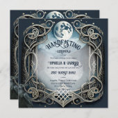 ハンドフェスト招待状ドロイドセルティックウィッカムーン 招待状 (正面/裏面)