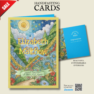 ハンドフパーソナライズされたェスト用カー異教のドケルト自然 カード