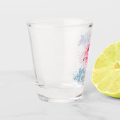 ハンドフラミ絵を描ンゴ ショットグラス (左)