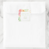 ハンドフレームステッカー製フローラ スクエアシール (バッグ)