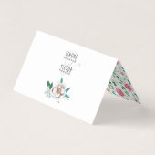 ハンドフ絵を描ァラーズゲスト名座席表 名刺 (裏面)