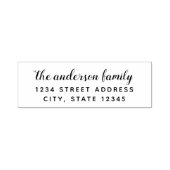 ハンドブラシスクリプトファミリ名差出人住所 セルフインキングスタンプ (デザイン)