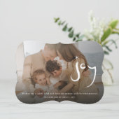 ハンドブラシJoy書道スターのクリスマスフォト シーズンカード (スタンド正面)