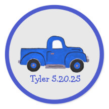 ハンドブルー絵を描ヴィンテージトラック