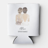 ハンドブ図解入りの、写真付きのライデスメイドメイド・オブ・オーナー（花嫁付き添い人） 缶クーラー (正面)