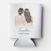 ハンドブ図解入りの、写真付きのライデスメイドメイド・オブ・オーナー(花嫁付き添い人)缶クール 缶クーラー (正面)