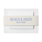 ハンドブ書ルーはっきりしたレトロ予測できな結婚ズ 招待状ベリーバンド (正面例)