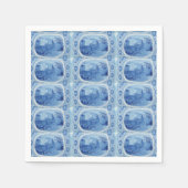 ハンドブ絵を描ルーウィロートワール紙ナプキン スタンダードカクテルナプキン (正面)