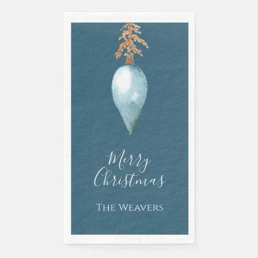 ハンドブ絵を描ルーウォーター色の名前をカスタムするクリスマス (正面)