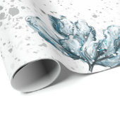 ハンドブ絵を描ルーフローラデザイン ラッピングペーパー (ロールコーナー)