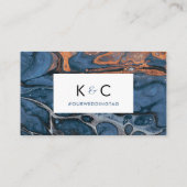 ハンドブ絵を描ルーマーブルフラット座席表 名刺 (裏面)