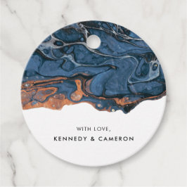 ハンドブ絵を描ルーマーブルメッセージカード フェイバータグ