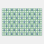 ハンドブ絵を描ルールとホワイトジンジャージャー ラッピングペーパーシート (正面)