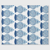 ハンドブ絵を描ルールとホワイトジンジャージャー ラッピングペーパー (フラット)