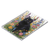 ハンドブ色彩の鮮やかロック&フローラ刺繍芸術 ノートブック (左側)