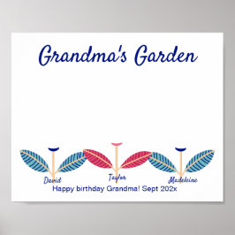 ハンドプリントフットプリントDIYアクティビティテンプレートポスター ポスター