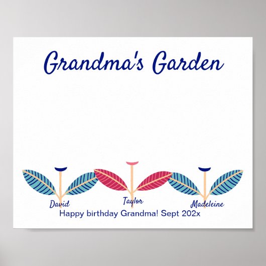 ハンドプリントフットプリントDIYアクティビティテンプレートポスター ポスター (正面)