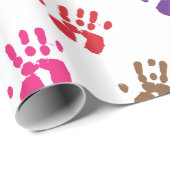 ハンドプリントラッピング紙 ラッピングペーパー (ロールコーナー)