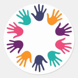 ハンドプリント ラウンドシール