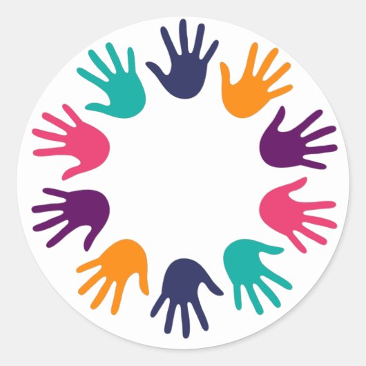 ハンドプリント ラウンドシール (正面)